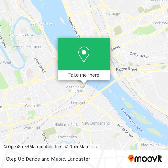 Mapa de Step Up Dance and Music