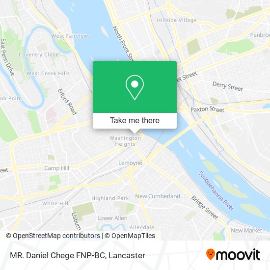 MR. Daniel Chege FNP-BC map