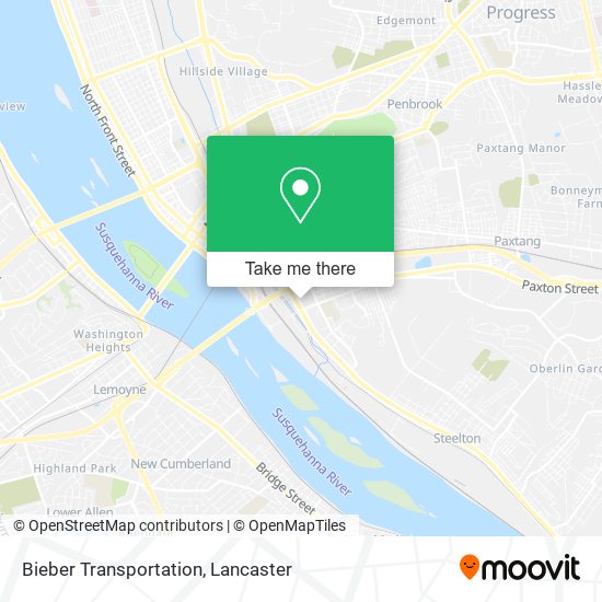 Mapa de Bieber Transportation