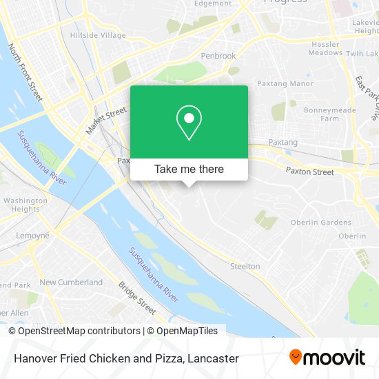 Hanover Fried Chicken and Pizza map