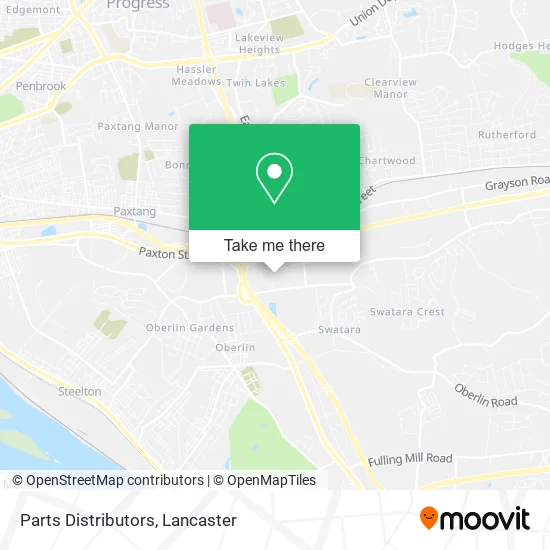 Parts Distributors map