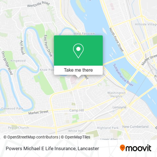 Powers Michael E Life Insurance map