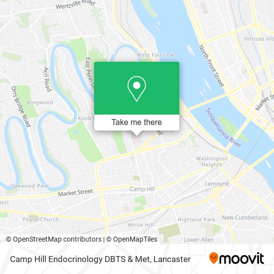 Mapa de Camp Hill Endocrinology DBTS & Met