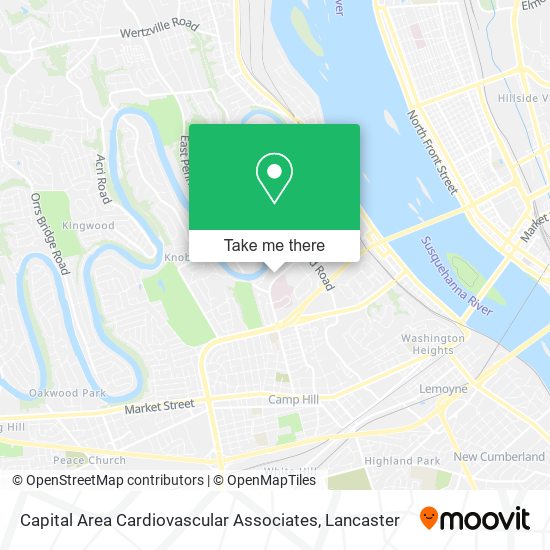 Capital Area Cardiovascular Associates map