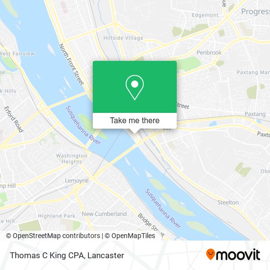 Thomas C King CPA map