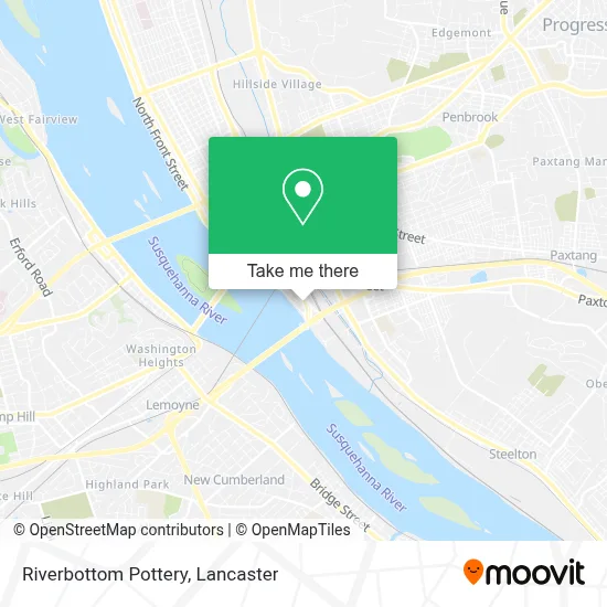 Riverbottom Pottery map