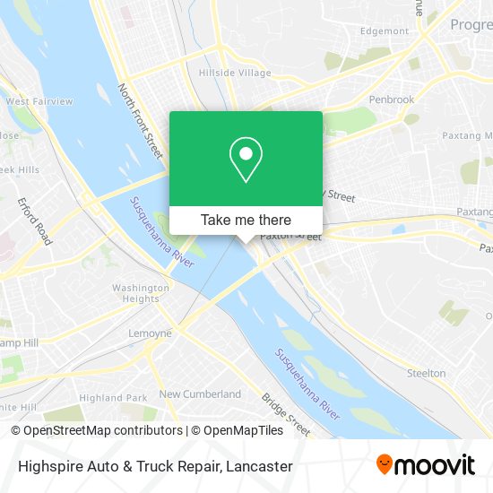 Mapa de Highspire Auto & Truck Repair