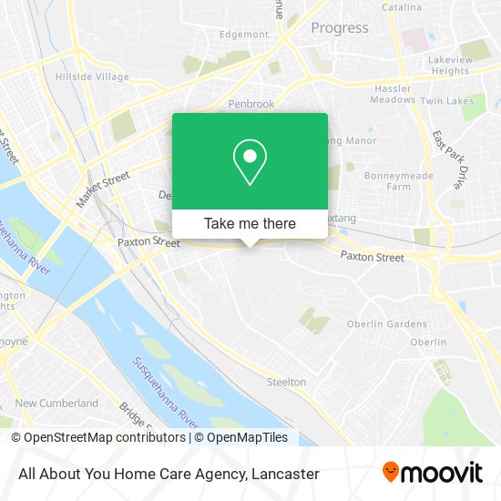 All About You Home Care Agency map