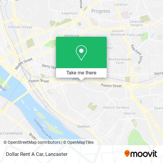 Dollar Rent A Car map