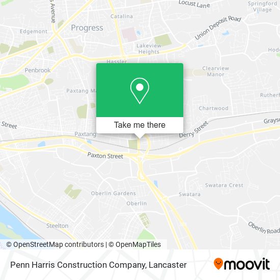 Penn Harris Construction Company map