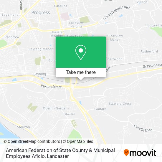American Federation of State County & Municipal Employees Aflcio map