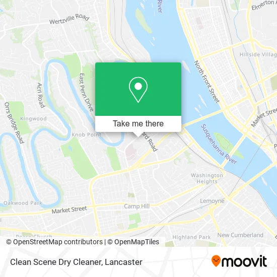 Clean Scene Dry Cleaner map