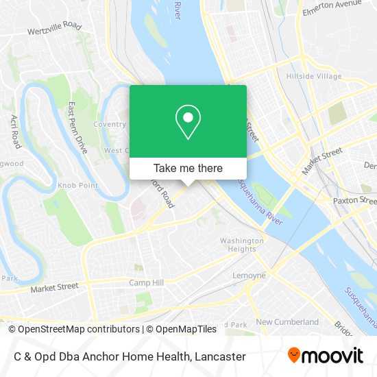 Mapa de C & Opd Dba Anchor Home Health