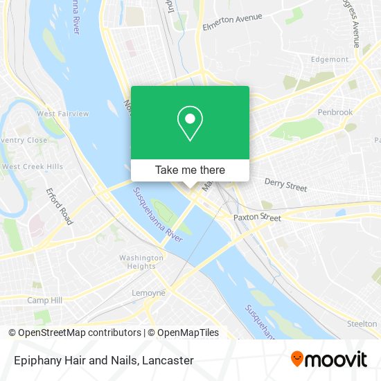 Epiphany Hair and Nails map