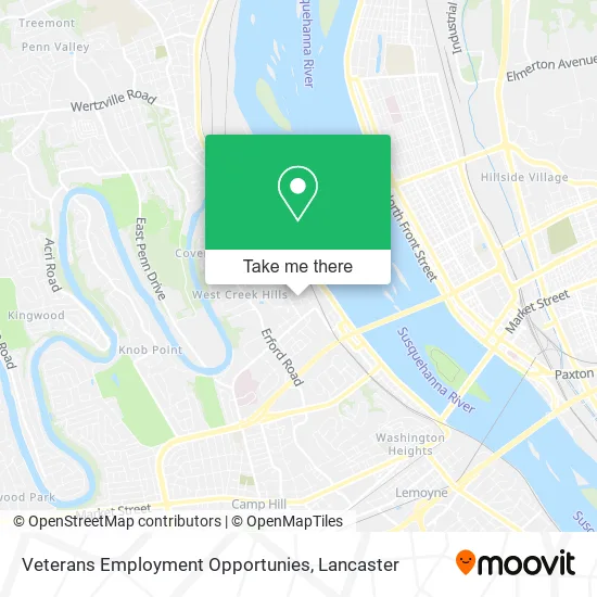 Mapa de Veterans Employment Opportunies
