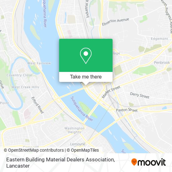 Eastern Building Material Dealers Association map