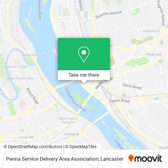 Mapa de Penna Service Delivery Area Association