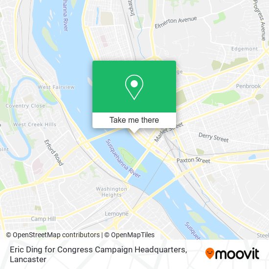 Eric Ding for Congress Campaign Headquarters map