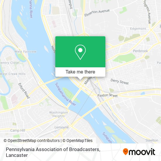 Pennsylvania Association of Broadcasters map