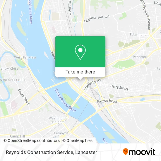 Reynolds Construction Service map