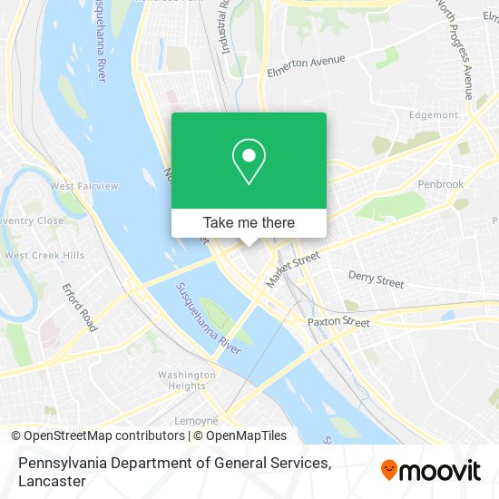 Mapa de Pennsylvania Department of General Services