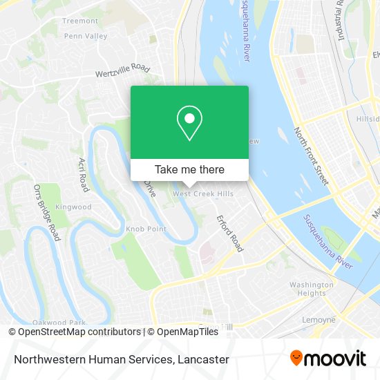 Northwestern Human Services map