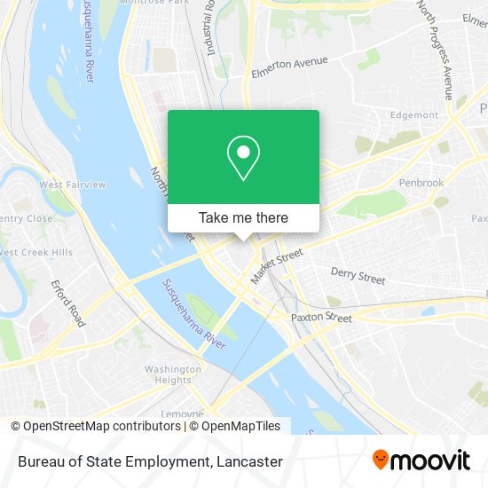 Bureau of State Employment map