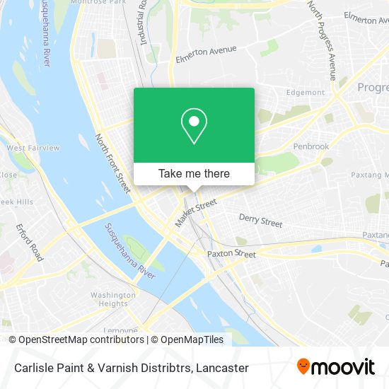 Carlisle Paint & Varnish Distribtrs map