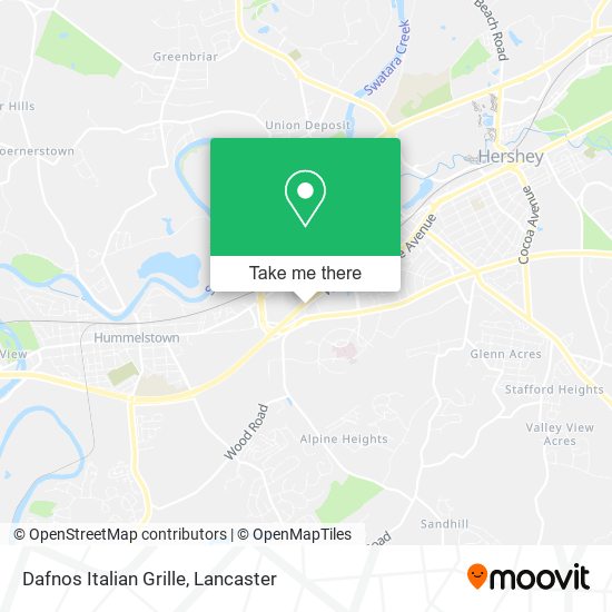 Mapa de Dafnos Italian Grille