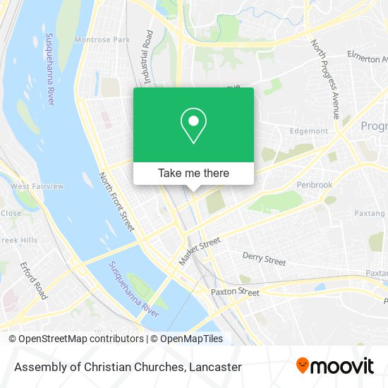 Assembly of Christian Churches map
