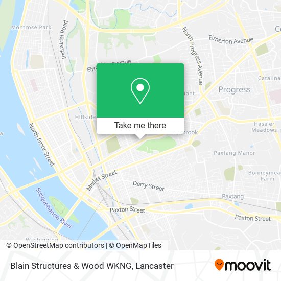 Blain Structures & Wood WKNG map