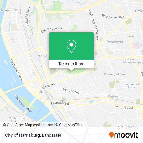 Mapa de City of Harrisburg