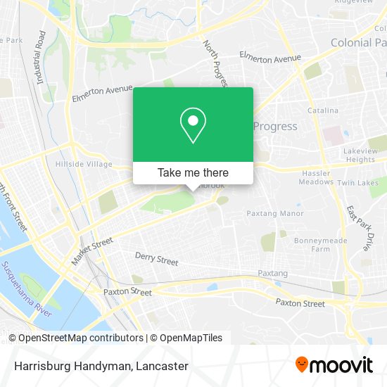 Harrisburg Handyman map