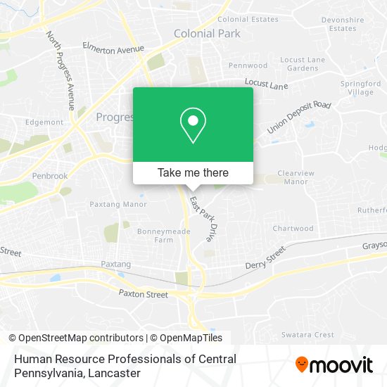 Mapa de Human Resource Professionals of Central Pennsylvania
