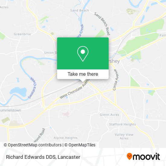 Richard Edwards DDS map