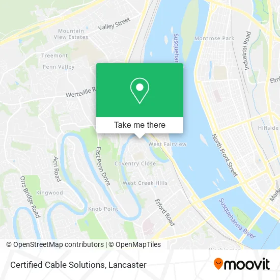 Certified Cable Solutions map