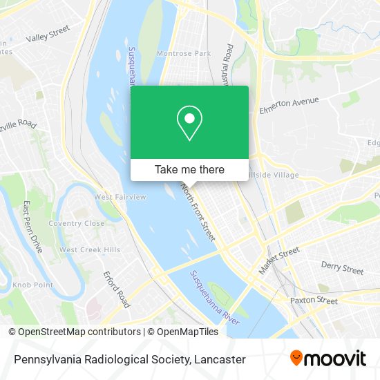 Pennsylvania Radiological Society map