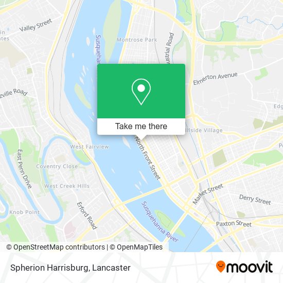 Spherion Harrisburg map
