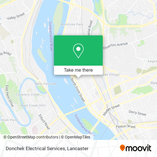 Donchek Electrical Services map
