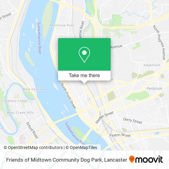 Friends of Midtown Community Dog Park map