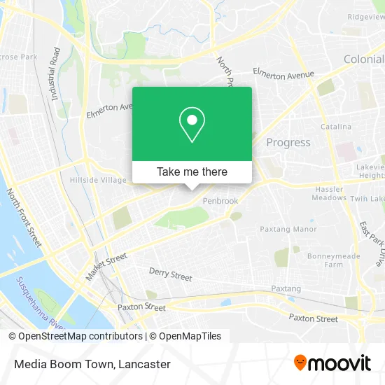 Media Boom Town map