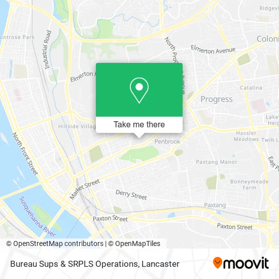 Bureau Sups & SRPLS Operations map