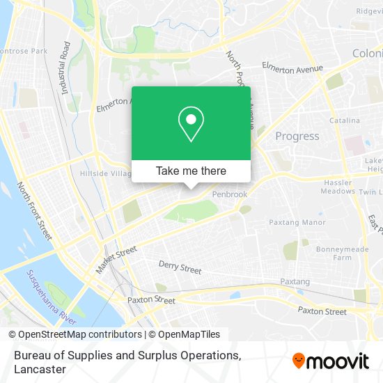 Bureau of Supplies and Surplus Operations map