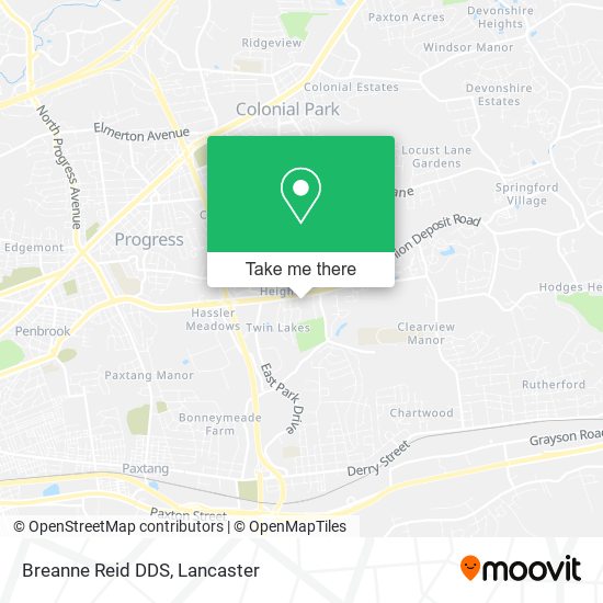Breanne Reid DDS map