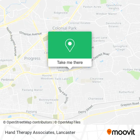 Hand Therapy Associates map