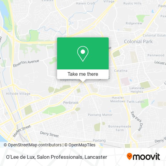 O'Lee de Lux, Salon Professionals map