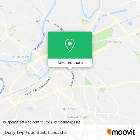Derry Twp Food Bank map