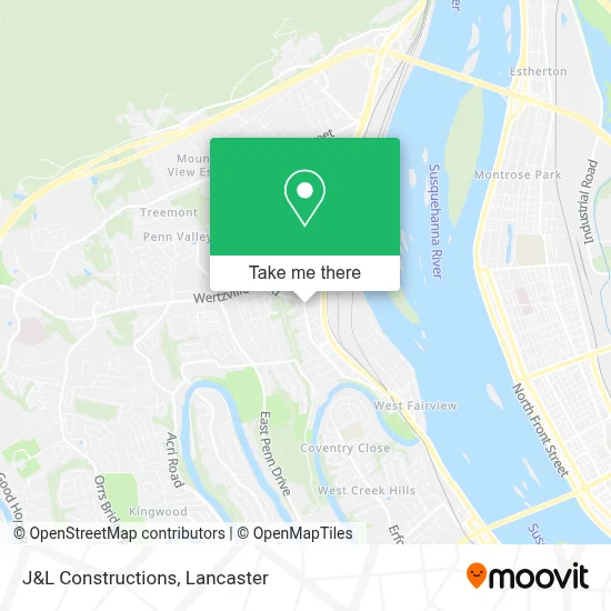 J&L Constructions map