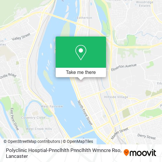 Polyclinic Hosptial-Pnnclhlth Pnnclhlth Wmncre Rso map