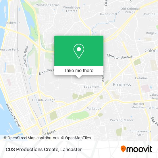 Mapa de CDS Productions Create